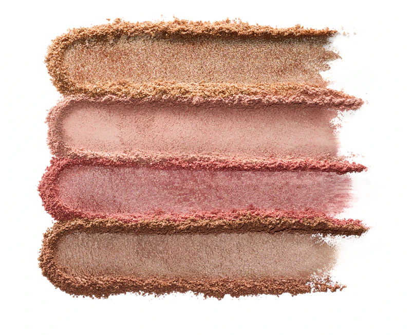 paleta rozjasňovačov a líceniek essence Radiant Light