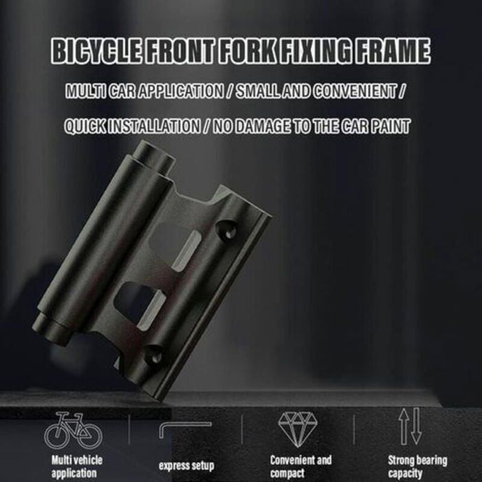 Support de fixation fourche vélo, support vélo voiture, fourche bicyclette, fourche avant vélo, dégagement rapide