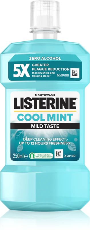 Listerine Cool Mint Sabor Suave Enxaguante Bucal Sem Álcool