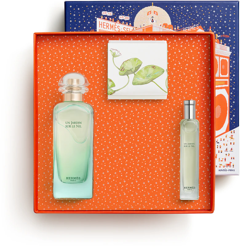 HERMÈS Un Jardin Sur Le Nil Eau de Toilette Set ist ein Unisex-Eau de Toilette-Set