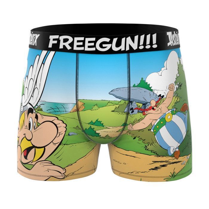 Calzoncillos bóxer Freegun Asterix para niño - Naranja (Paquete de 3)