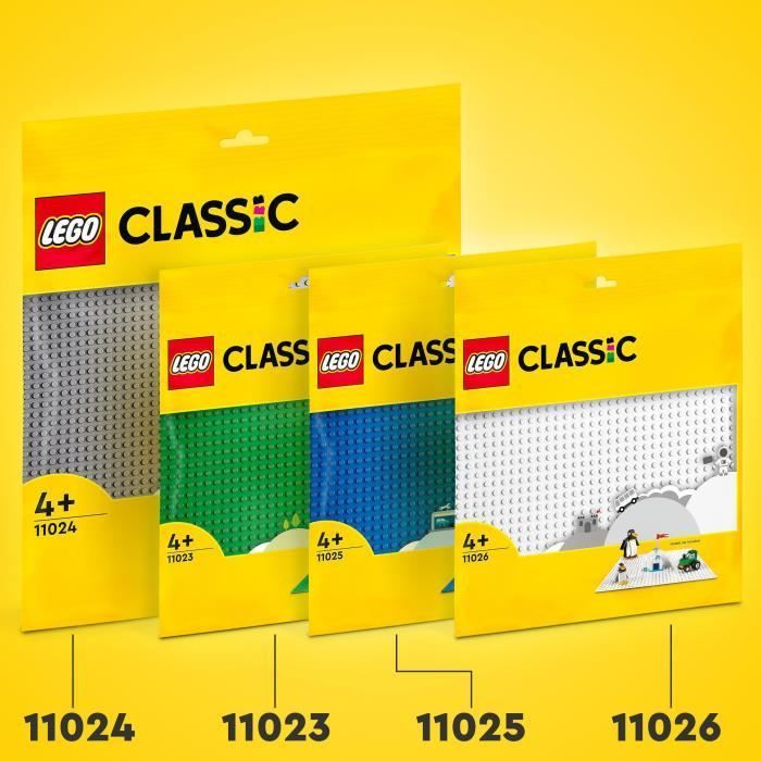LEGO® 11024 Classic La Plaque De Construction Grise 48x48, Socle de Base pour Construction, Assemblage et Exposition