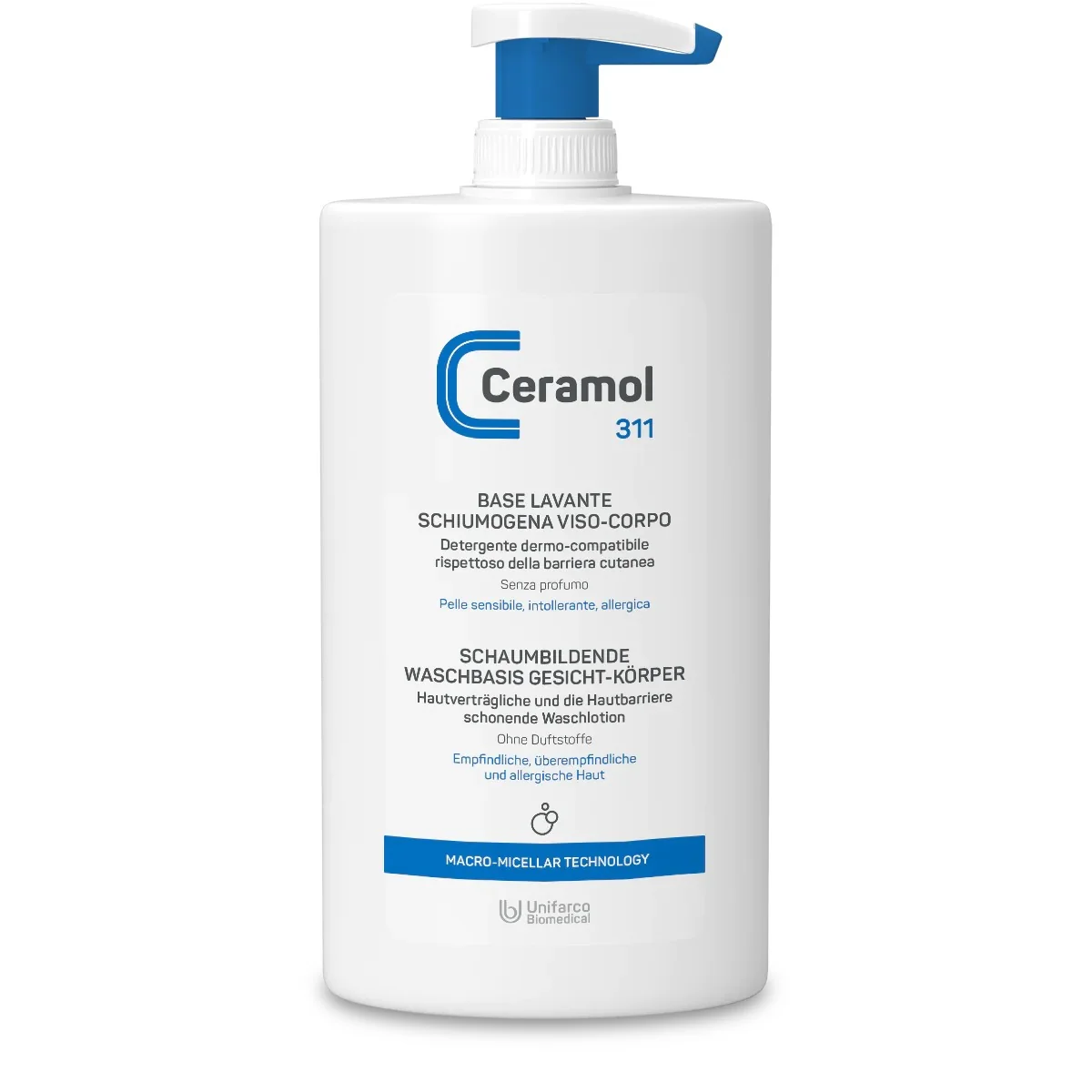 Ceramol 311 BASE LAVANTE SCHIUMOGENA VISO-CORPO311 - Bagno e Doccia, Gel detergente viso