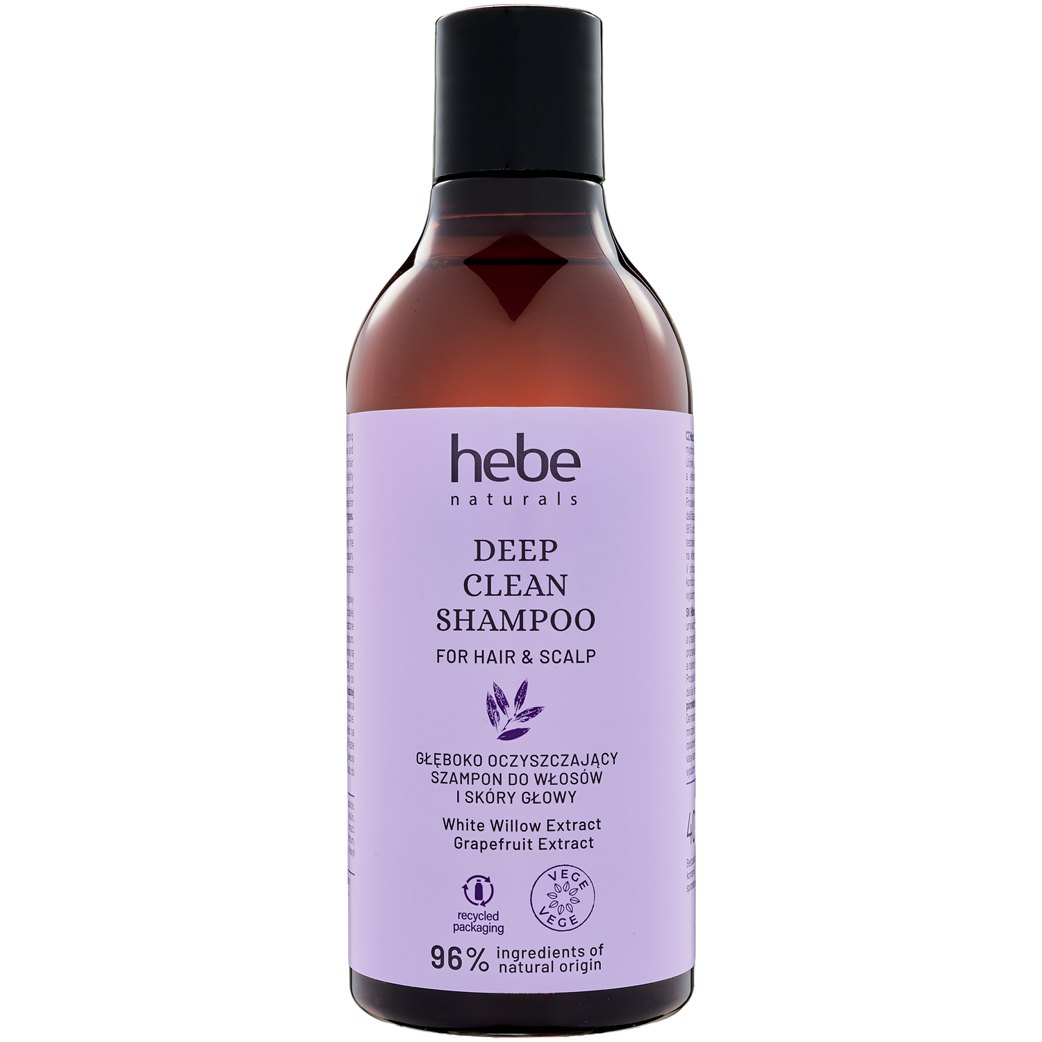 Hebe Naturals dziļi attīrošs šampūns