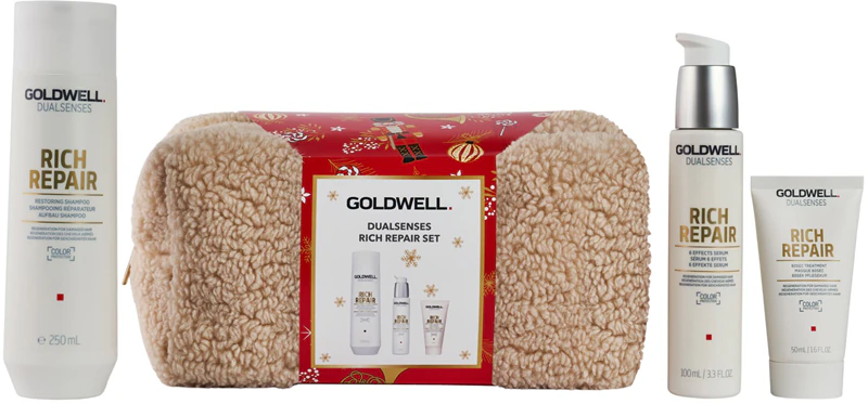 Kit de presente Goldwell Dualsenses Rich Repair para cabelos secos e danificados
