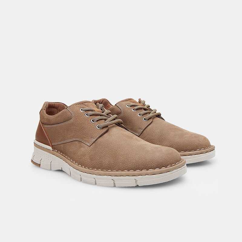 BATA Męskie buty sznurowane z nubuku
