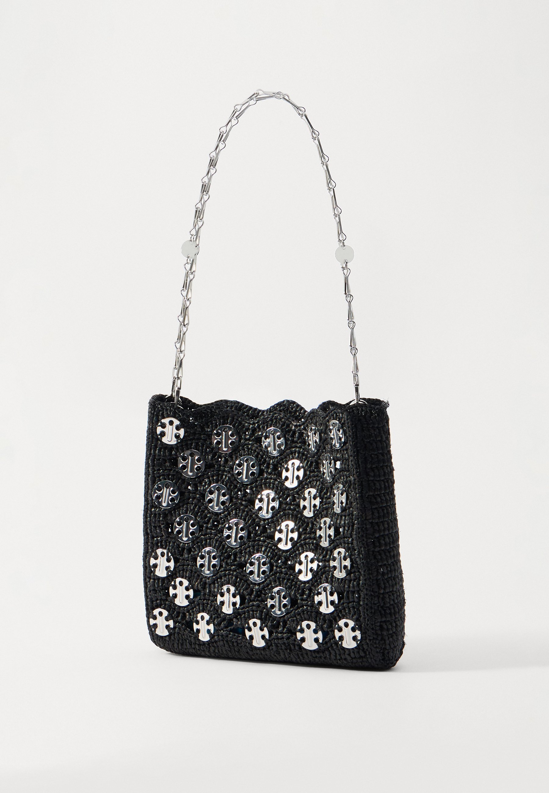 Borsa Rabanne - nero/argento
