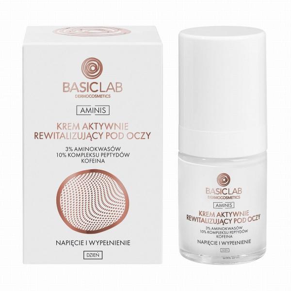 BasicLab Aminis aktivt revitaliserende dagkrem for øyne 18 ml