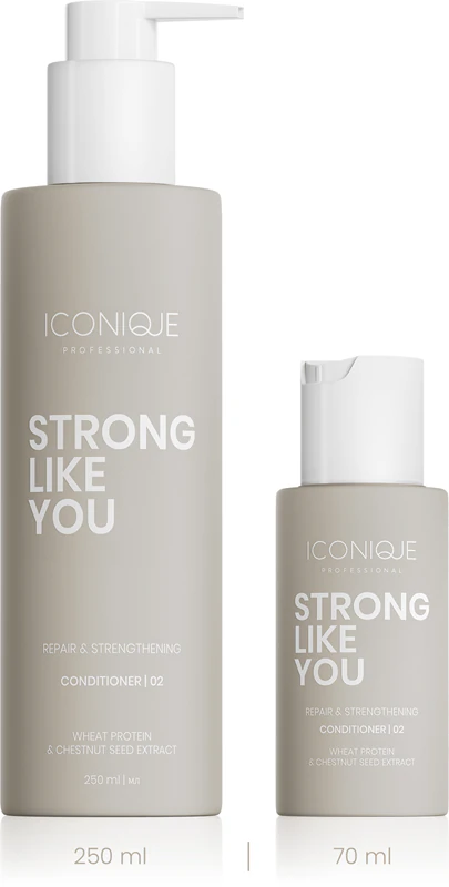 ICONIQUE Professional STRONG LIKE YOU Herstellende & Versterkende Regenererende Shampoo voor Beschadigd Haar