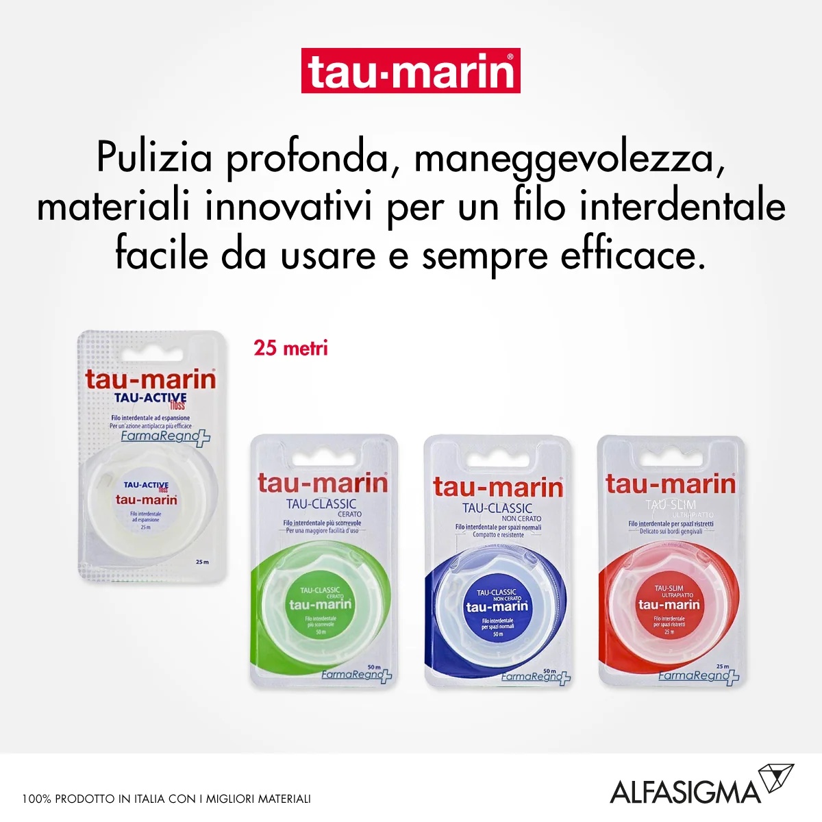 ALFASIGMA TAU MARIN Hilo dental de expansión activa Tau-Marin 25 m
