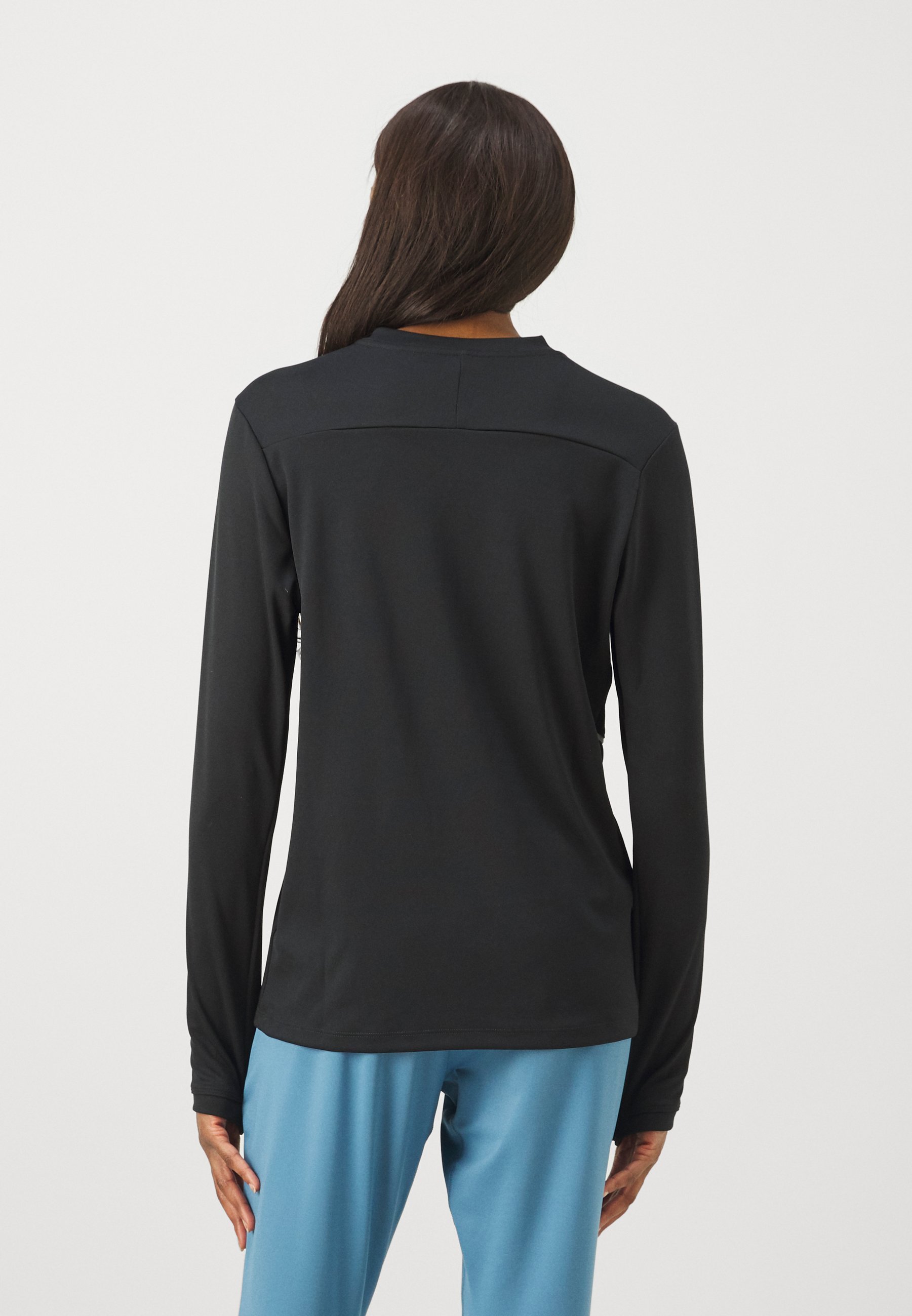 Nike Performance ACADEMY CREW TOP – Langarmshirt – Schwarz/Weiß