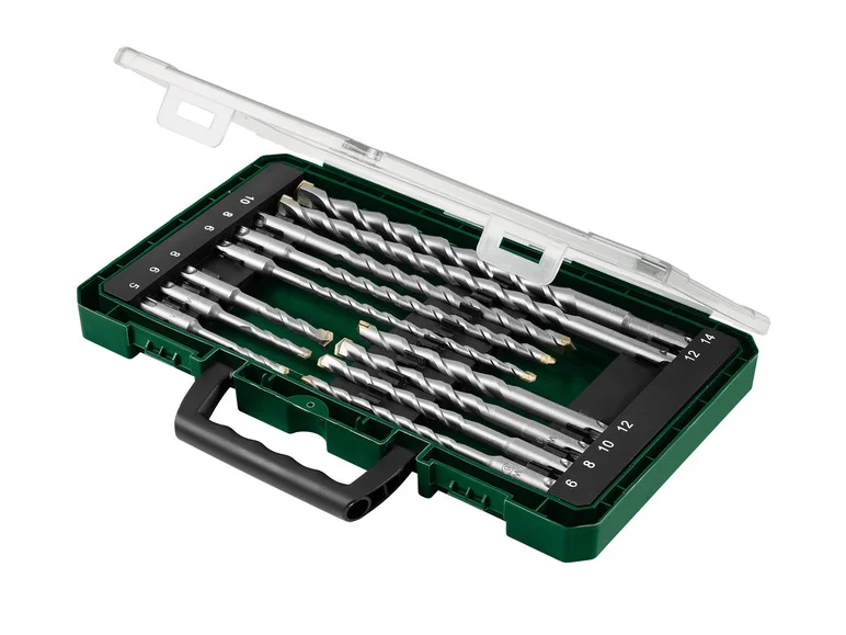 Set de burghie cu percuție PARKSIDE® Set de dălți lubrifiate Set de burghie serpentine lubrifiate