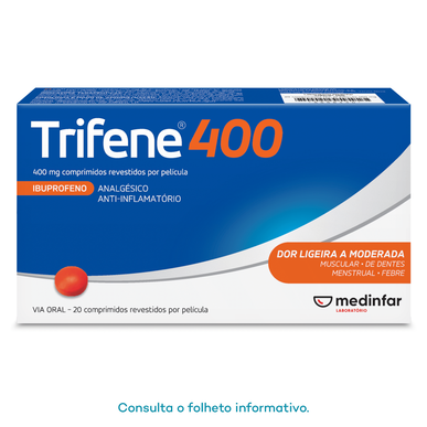 Trifene Trifene 400 tablete Bolečina in vročina 20 tablet 20 tablet