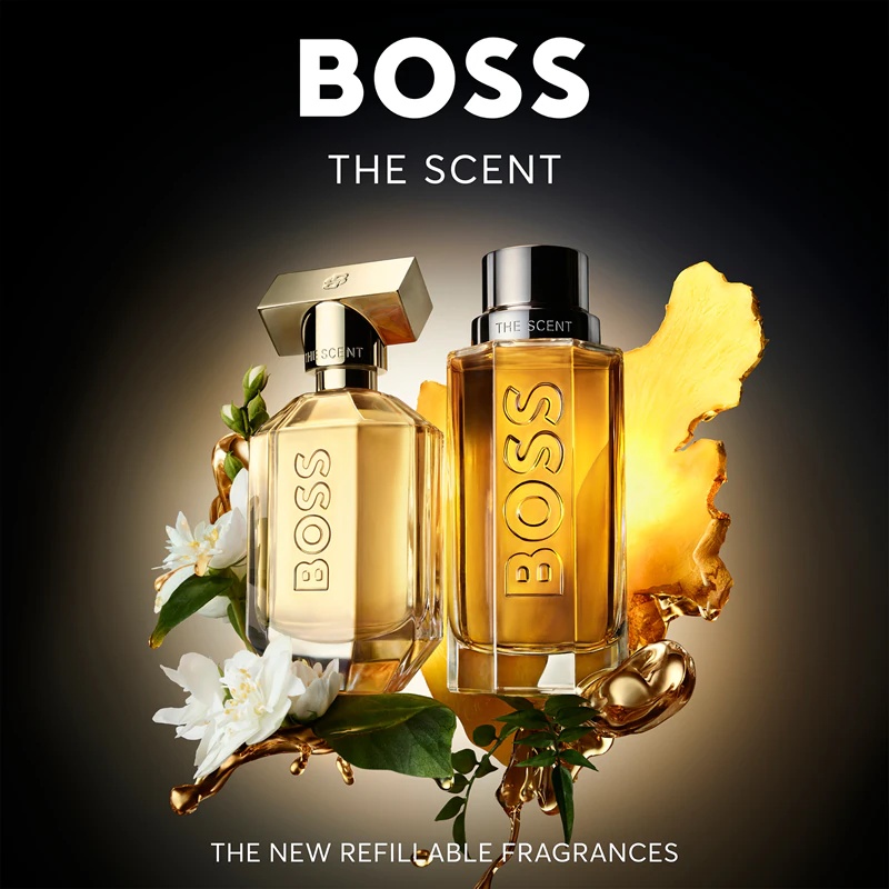 Toaletná voda Hugo Boss BOSS The Scent s plniteľným flakónom pre mužov.