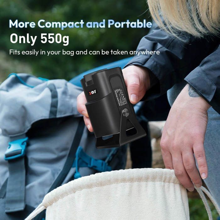 Mini proiettore portatile, supporto 4K 1080P, WiFi6, Bluetooth, proiettore LCD da 12000 lumen, correzione trapezoidale automatica con iOS/Android - Nero