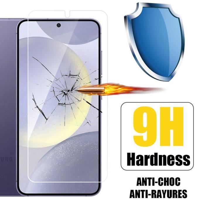 Protector de pantalla de vidrio templado para Samsung Galaxy S24 Plus - Fácil instalación - Resistente a rayones - Paquete de 3