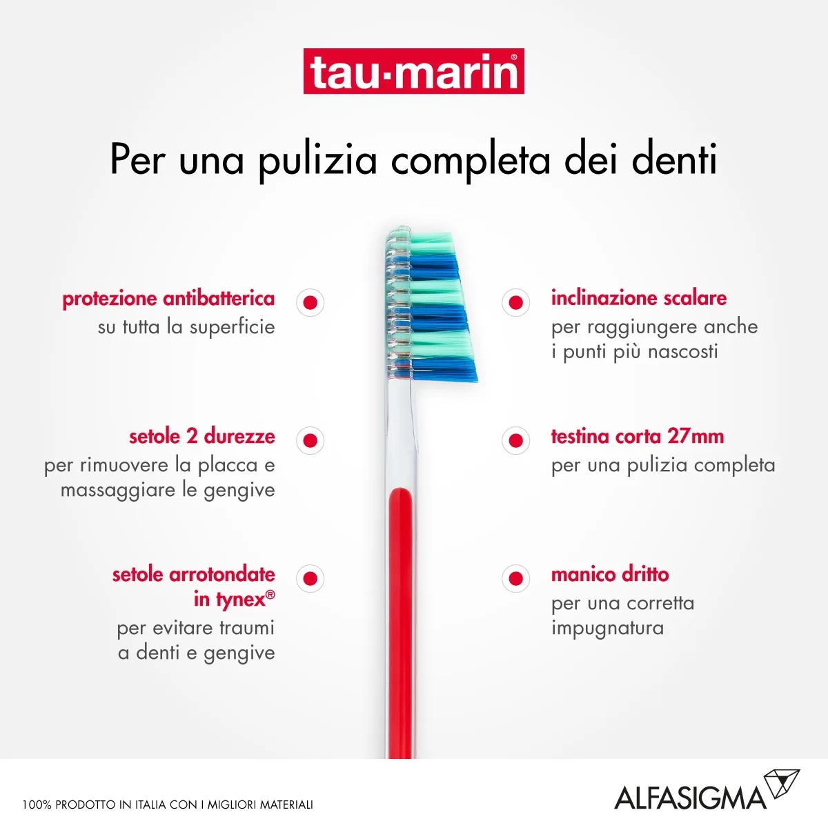 ALFASIGMA TAU MARIN Taumarin tandenborstel Prof27 M/M Anti-borstel