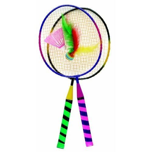 Badminton-Set – KIM PLAY – 2 kleine Badmintonbälle + Federball – Gemischt