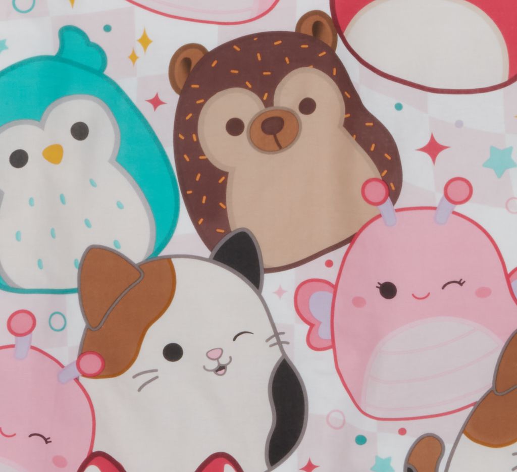 SQUISHMALLOWS set posteljine 140x200 roza
