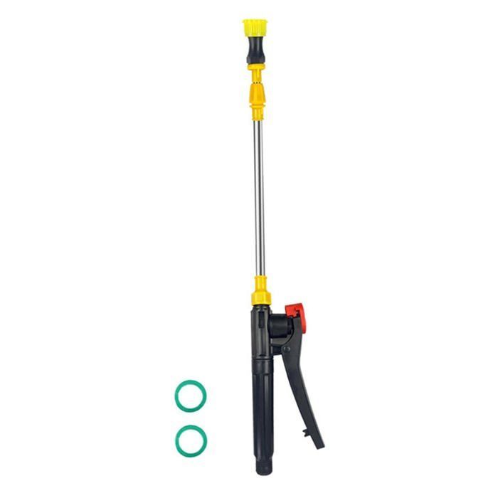 Lanza y boquilla telescópica - AIMOONSA - 45-80 cm - Acero inoxidable - Ajustable - Mango ergonómico