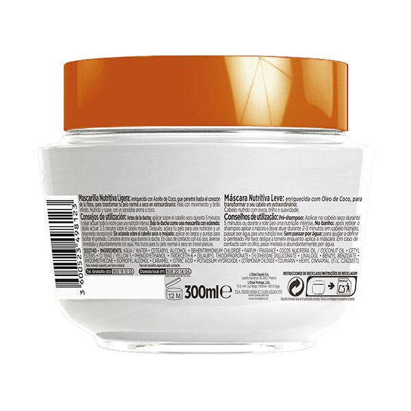 Rendkívüli olajos kókuszolaj arcmaszk | 300ml