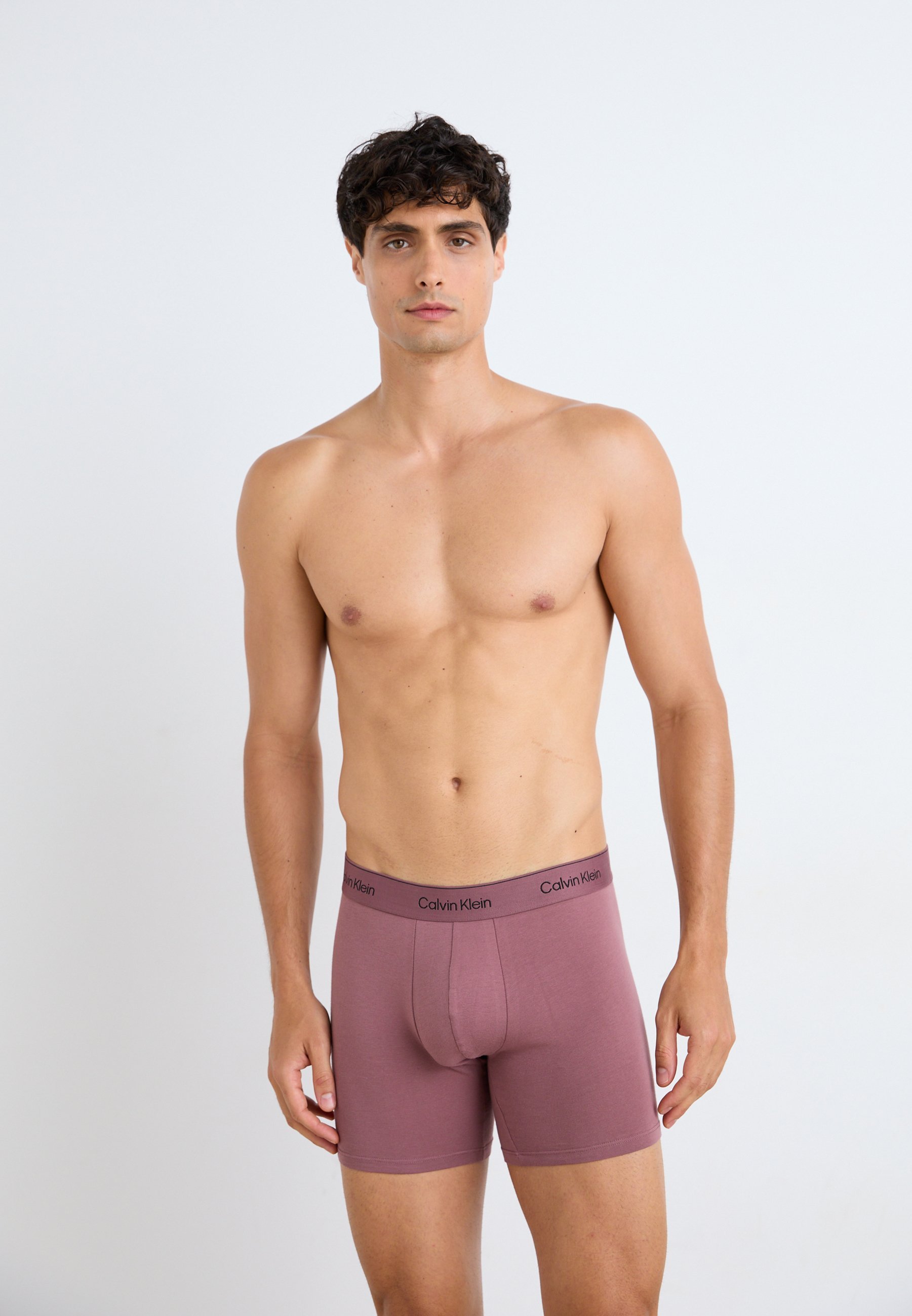 Calvin Klein Underwear BOXERS BRIEF 3 PACK ICON COTTON STRETCH - Kalhoty - capri rose, grey heather, antq moss