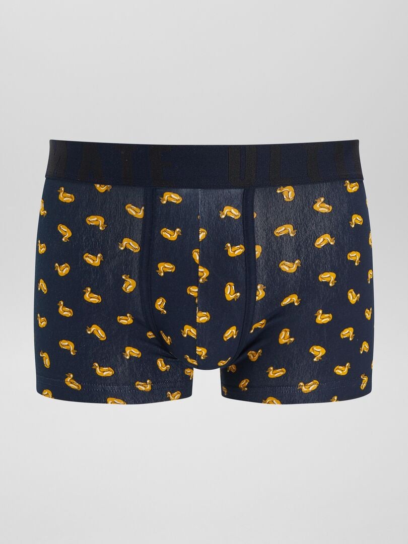 Conjunto de 3 cuecas boxer estampadas - AZUL