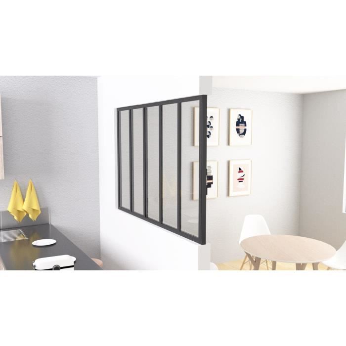 Poste final - OPTIMUM - A50 x 31 cm - Preto