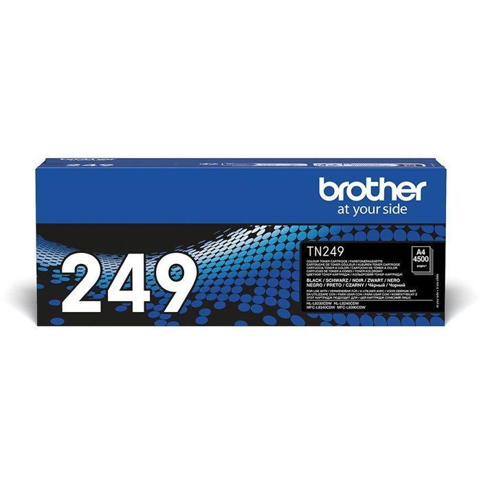 Cartuccia toner nero ad alta capacità Brother TN249BK - 4500 pagine