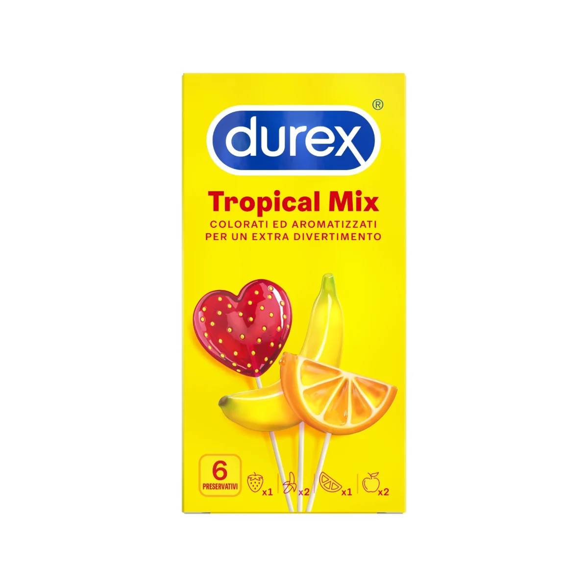 DUREX Durex Tropical 6 condooms met fruitsmaak