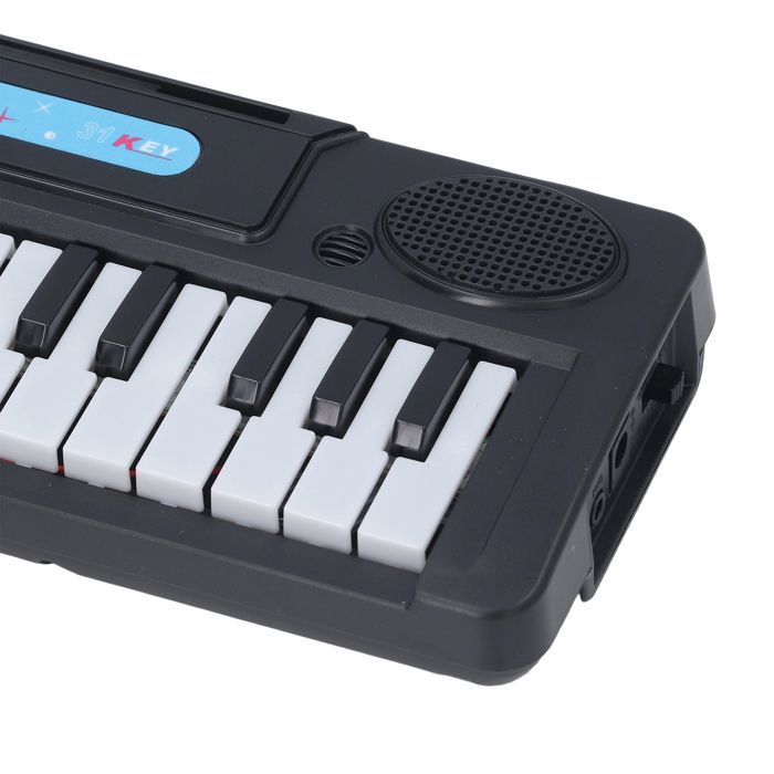 Tastiera per pianoforte a 31 tasti, pianoforte per bambini, tastiera elettronica portatile con microfono, giochi di attività