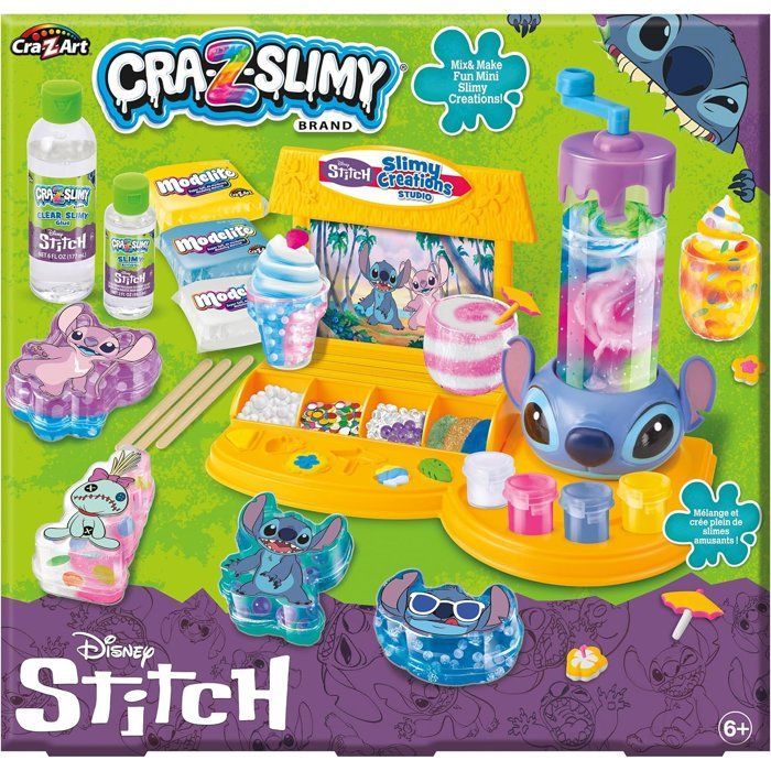 LEXIBOOK CRAZART - Studio de créations slimy Stitch - 4 contenant Stitch