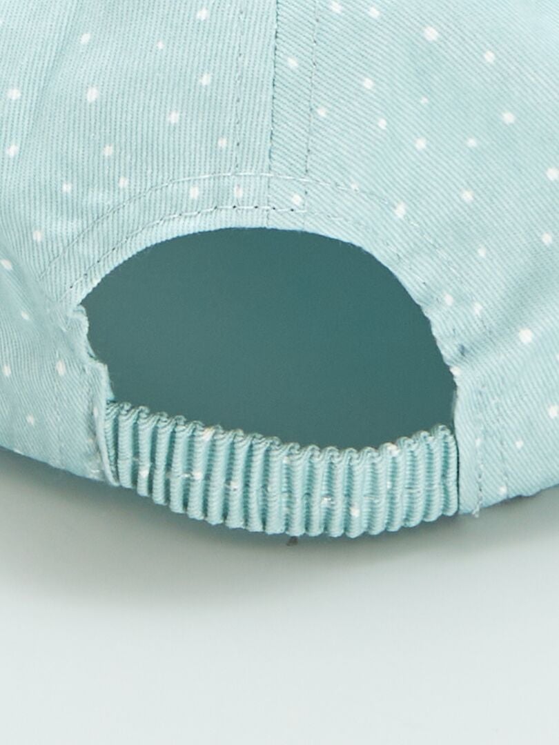 Boné jeans de bolinhas - AZUL