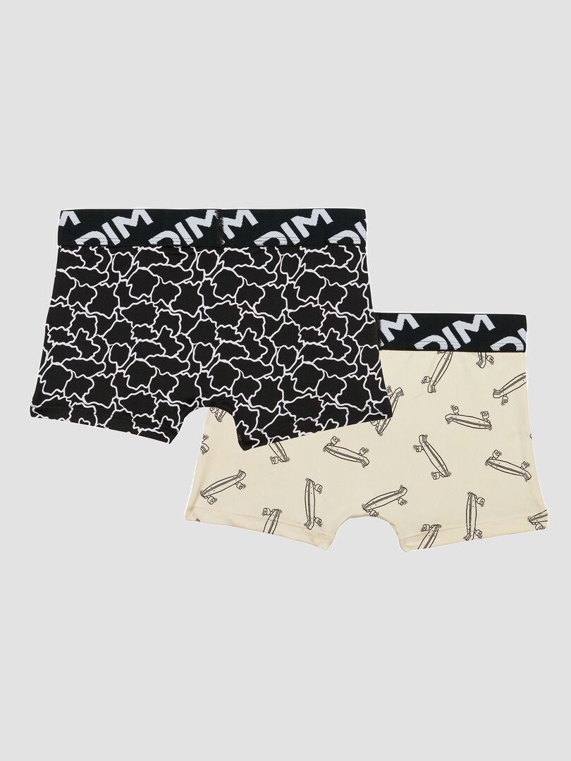 Set van 2 bedrukte boxershorts - BEIGE