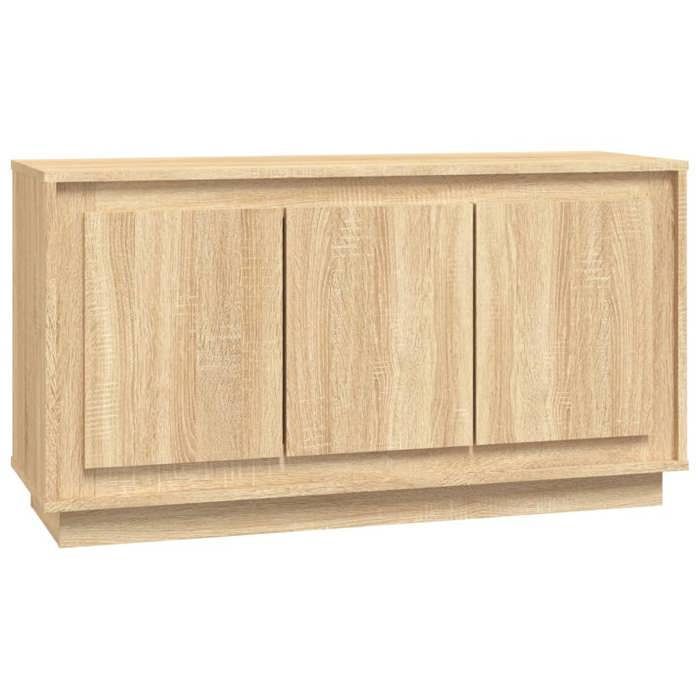 Moderne Kommode/Sideboard, Sonoma-Eiche, 102 x 35 x 55 cm, Holzwerkstoff LL0000206729