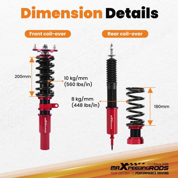 Kit di sospensioni coilover per BMW Serie 3 E90 berlina 2004-2011