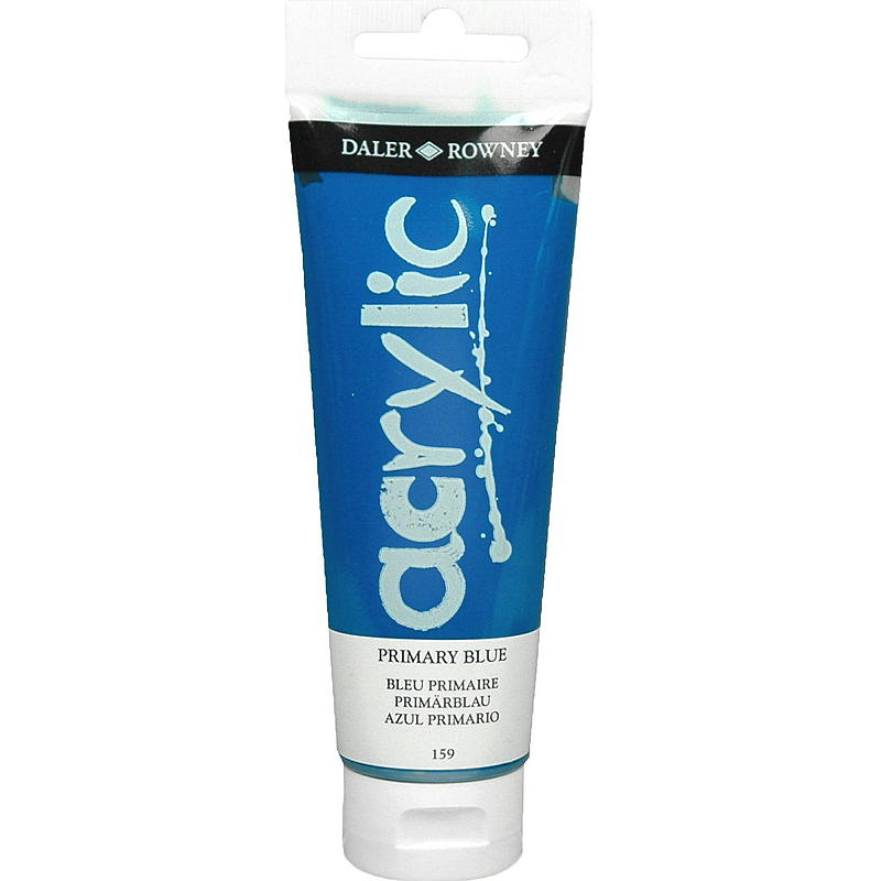 Vernice acrilica Dealer & Rowney, 120 ml, blu primario