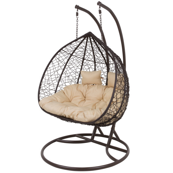 Fotel wiszący dwuosobowy Marcel wenge PATIO