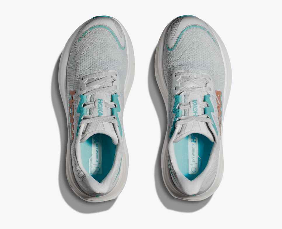HOKA Skyward X Gris Cósmico / Oro Rosa