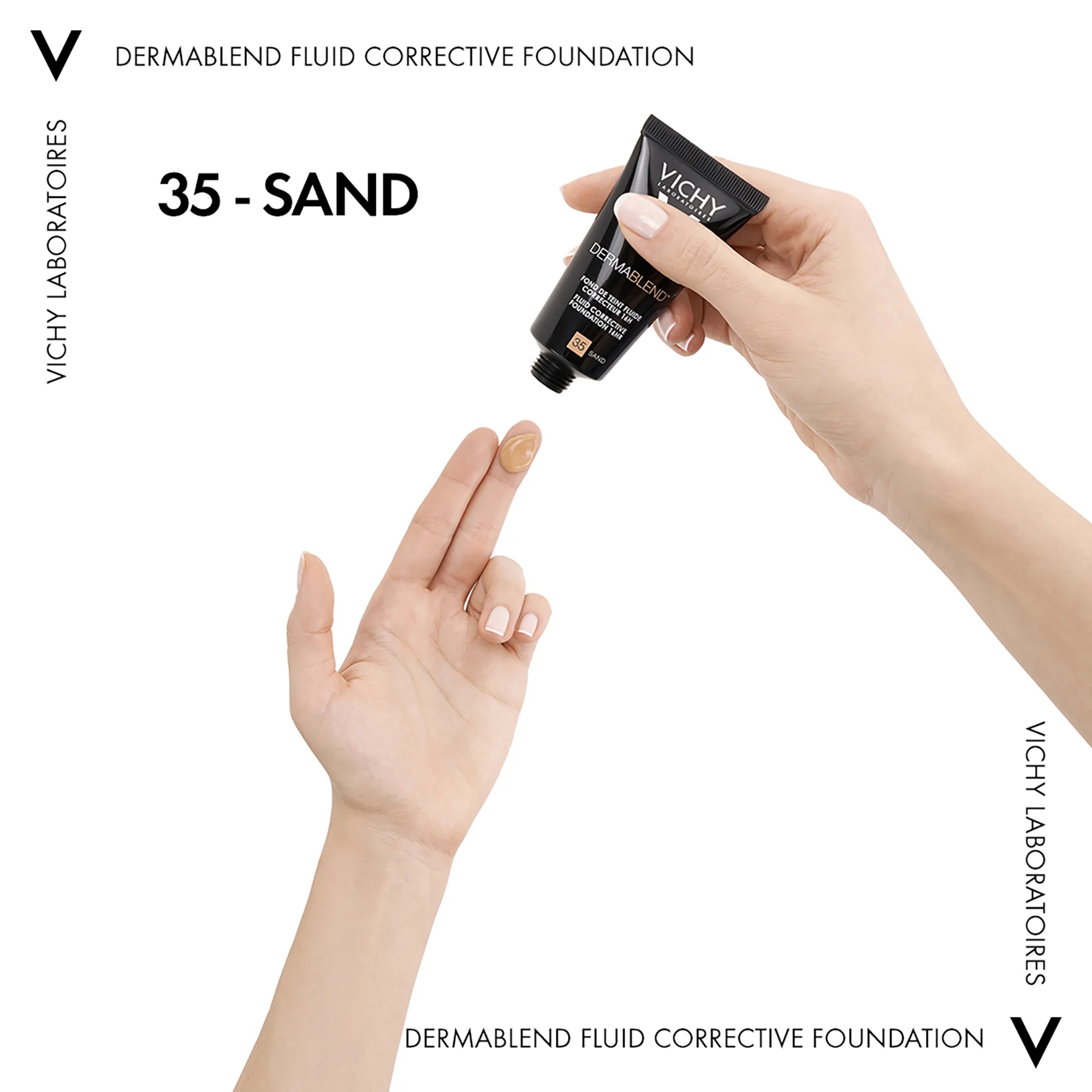 VICHY Vichy Dermablend Fluid 35 Arena 30 ml 16H Base de Maquillaje Correctora Fluida