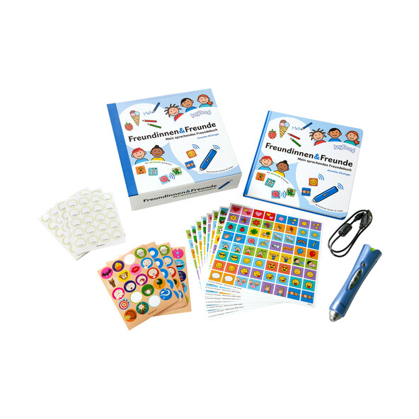Livro de amizade falante com caneta de áudio AnyBook