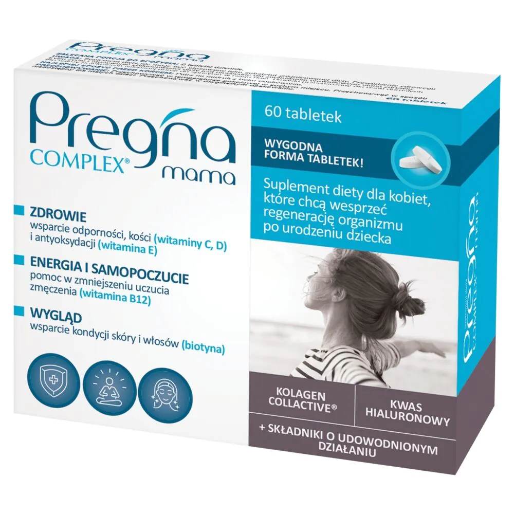 Pregna Complex Mama, Suplement diety dla kobiet po urodzeniu dziecka, Tabletki