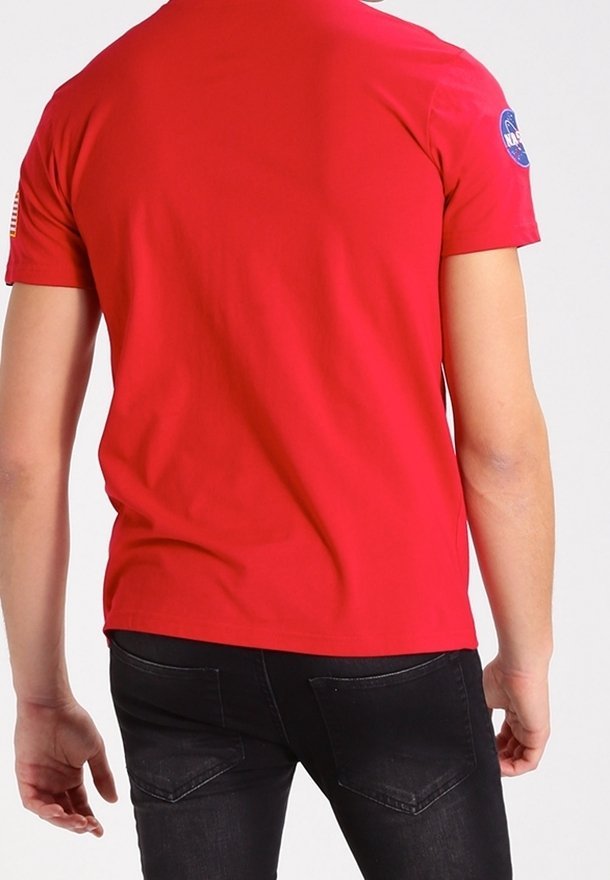 T-shirt imprimé Alpha Industries - rouge