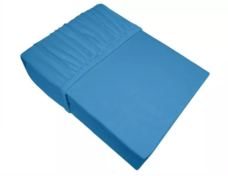 Prześcieradło z gumką Jersey Bielbaw 180x200 błękitne 160 g/