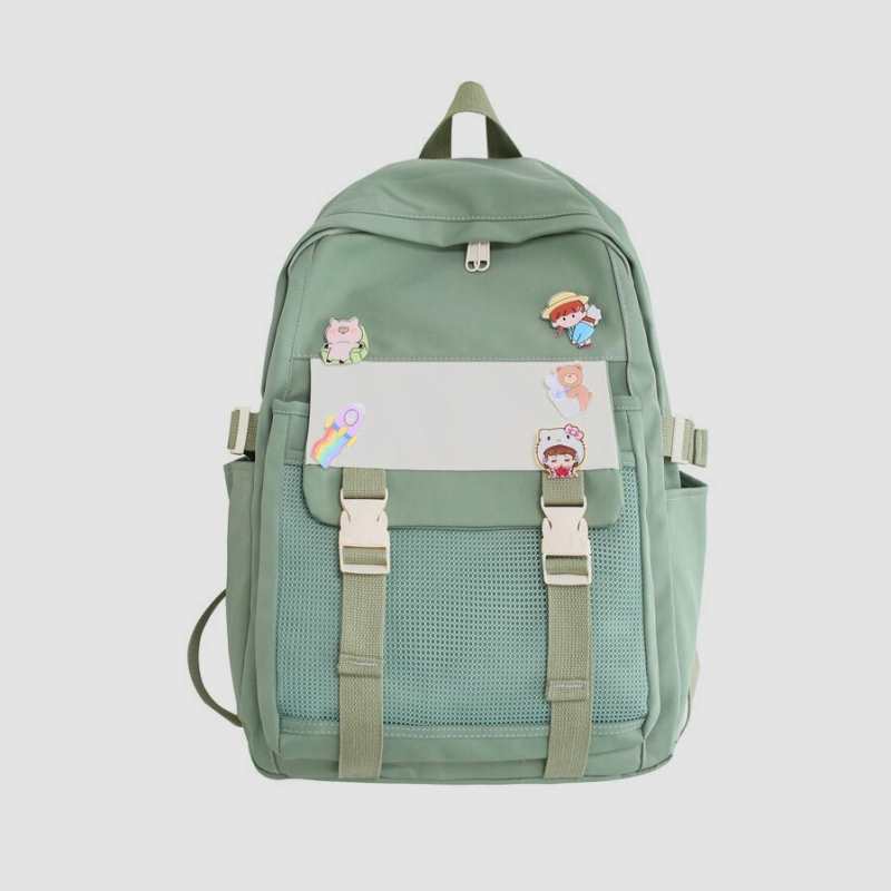 Zaino da donna in nylon patchwork, zaino da viaggio con due spallacci, borsa scolastica per ragazze adolescenti, Mochila 2021 Nuovo