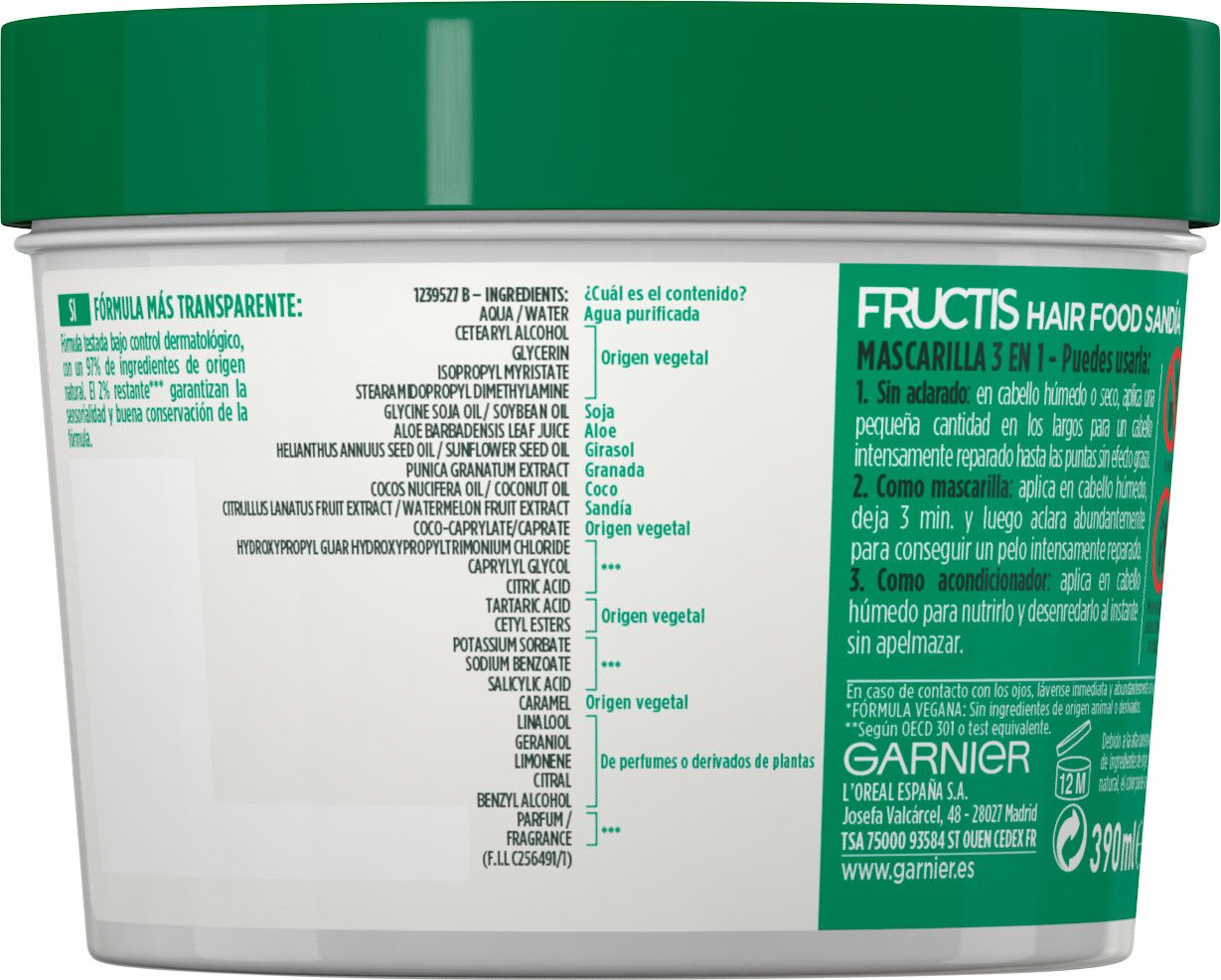 Fructis Hair Food maska od lubenice Maske za kosu