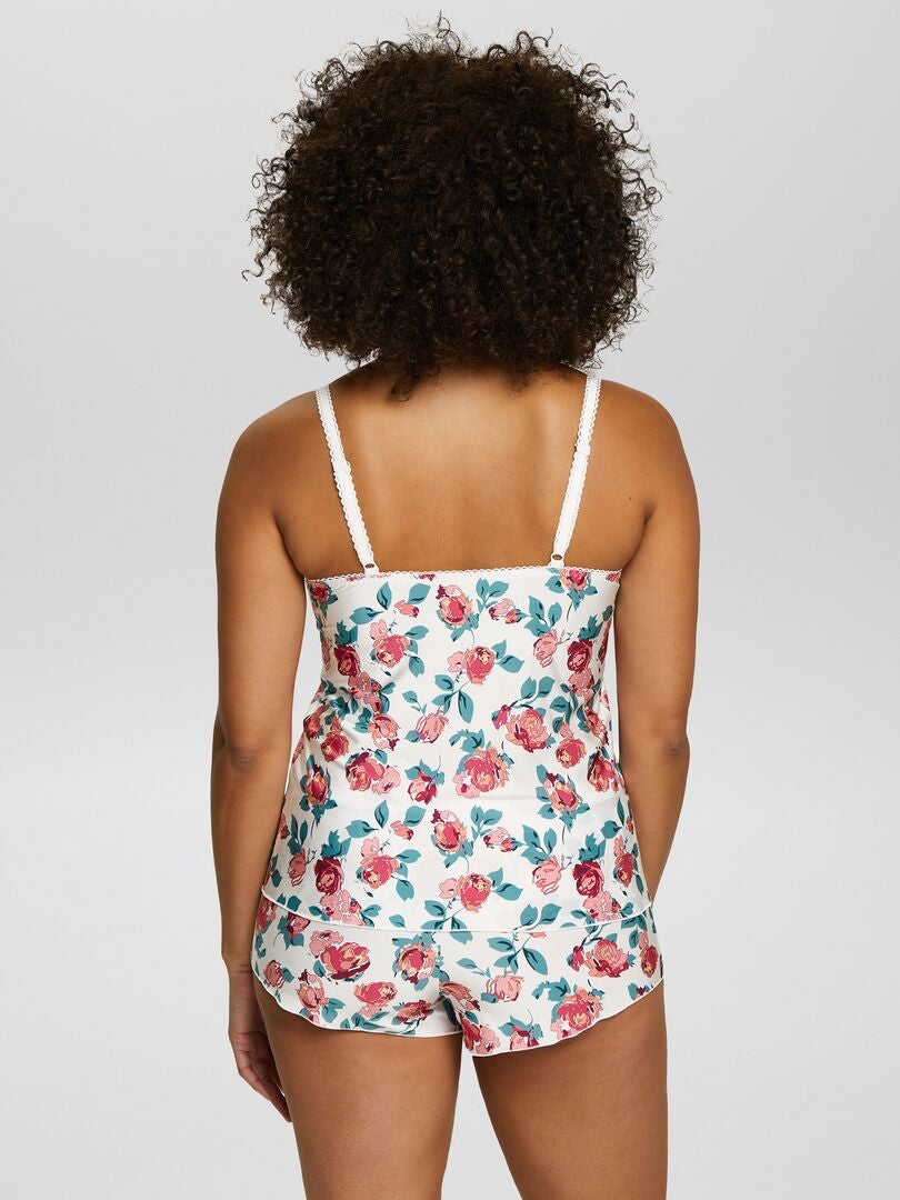 Top de pijama estampado - BLANCO