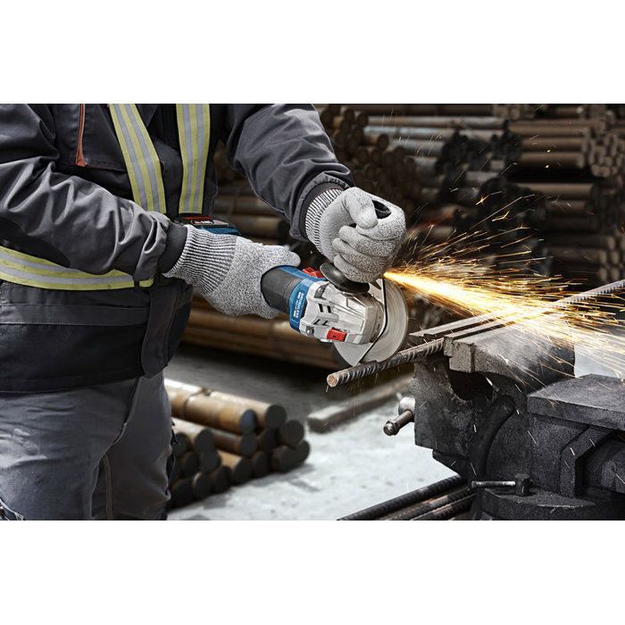 Meuleuses angulaires 125 mm - GWS 18V-8 - BOSCH - avec 2 Batteries 18V 4.0Ah - chargeur - L-Boxx - 06019N9002
