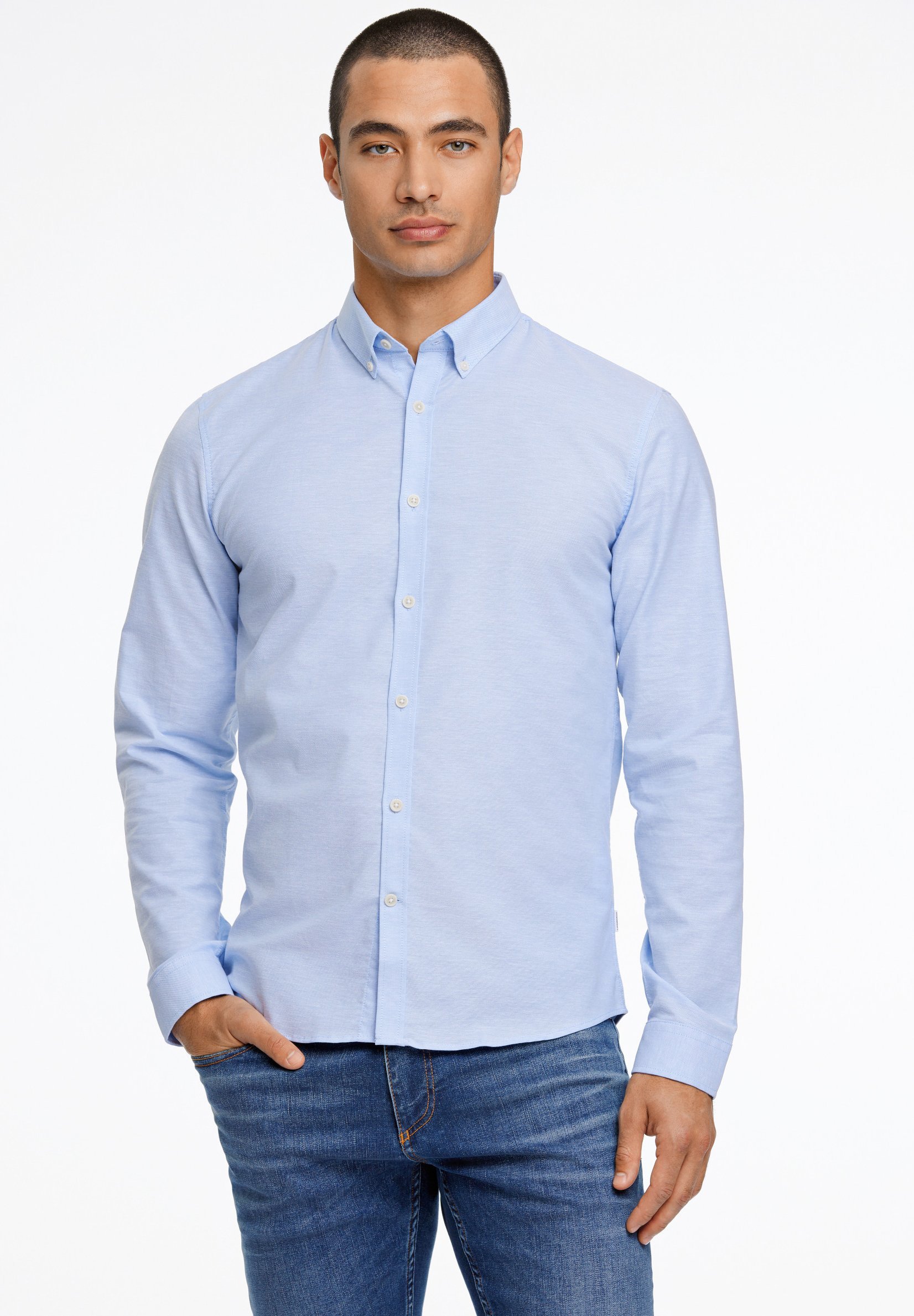 Lindbergh SUPERFLEX - Shirt - lichtblauwe mix