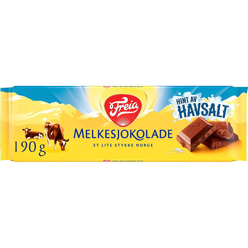 Chocolate con leche Freia 200 g/sal marina